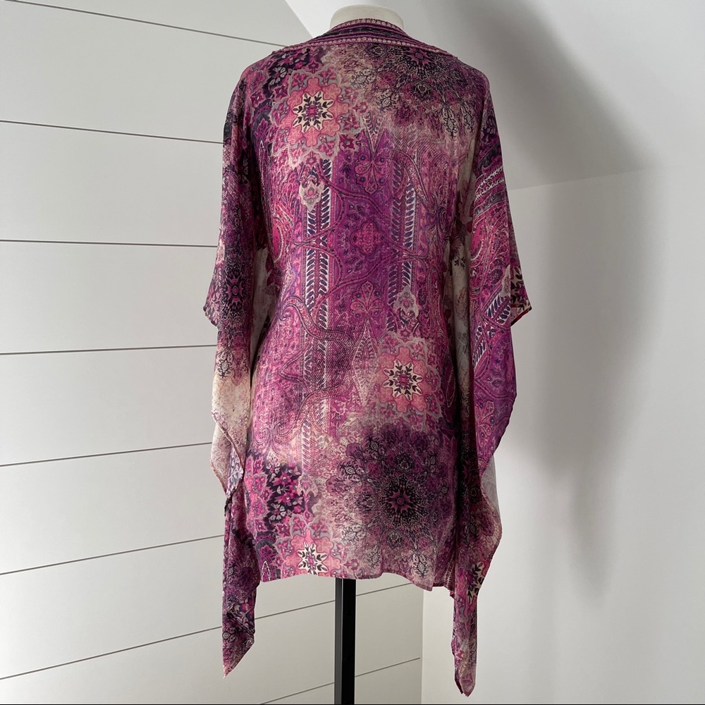 TAJ silk beaded caftan tunic - Picture 6 of 11